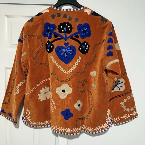 Sissel Edelbo Women’s Maggie Jacket Velvet Brown, Free People One Size - Picture 13 of 16